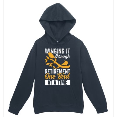 Retiret Bird Watching Birder Birding Gift Urban Pullover Hoodie