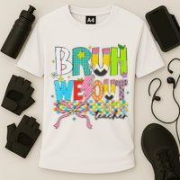 Retro Bruh We Out Teachers Happy Last Day Of School Funny Performance Shirt