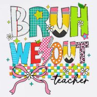 Retro Bruh We Out Teachers Happy Last Day Of School Funny Performance Shirt