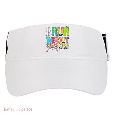 Retro Bruh We Out Teachers Happy Last Day Of School Funny Adult Drive Performance Visor