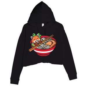 Red Bowl With Pho Noodles Graphic Plus Size Premium Shirts For Male Female Unise Crop Fleece Hoodie