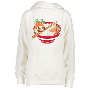 Red Bowl With Pho Noodles Graphic Plus Size Premium Shirts For Male Female Unise Womens Funnel Neck Pullover Hood