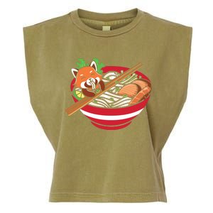 Red Bowl With Pho Noodles Graphic Plus Size Premium Shirts For Male Female Unise Garment-Dyed Women's Muscle Tee