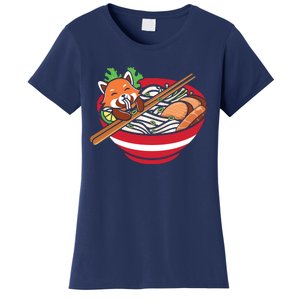 Red Bowl With Pho Noodles Graphic Plus Size Premium Shirts For Male Female Unise Women's T-Shirt