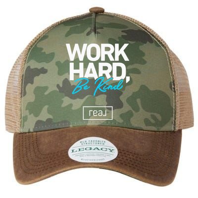 Real Broker Work Hard Be Kind Core Value Legacy Tie Dye Trucker Hat