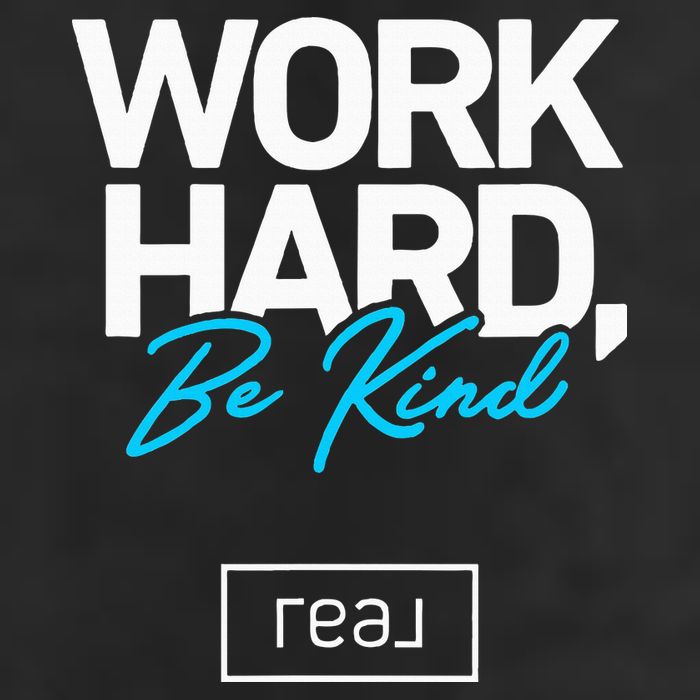Real Broker Work Hard Be Kind Core Value 7 Panel Mesh Trucker Snapback Hat
