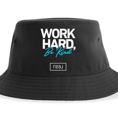 Real Broker Work Hard Be Kind Core Value Sustainable Bucket Hat