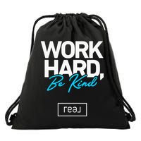 Real Broker Work Hard Be Kind Core Value Drawstring Bag