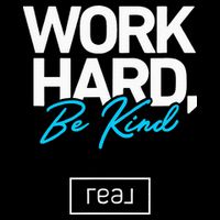 Real Broker Work Hard Be Kind Core Value Drawstring Bag
