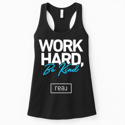 Real Broker Work Hard Be Kind Core Value Womens Tank Top