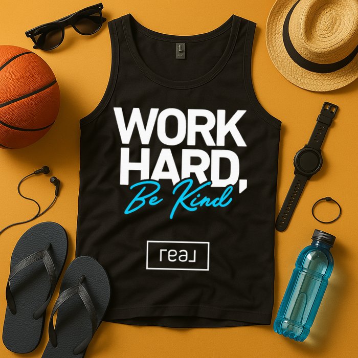 Real Broker Work Hard Be Kind Core Value Tank Top