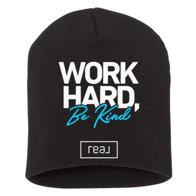 Real Broker Work Hard Be Kind Core Value Short Acrylic Beanie