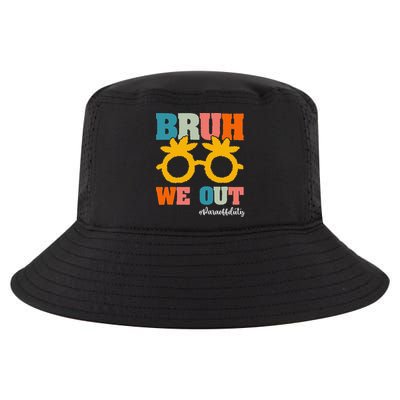 Retro Bruh We Out Para Off Duty Last Day Of School Cool Comfort Performance Bucket Hat