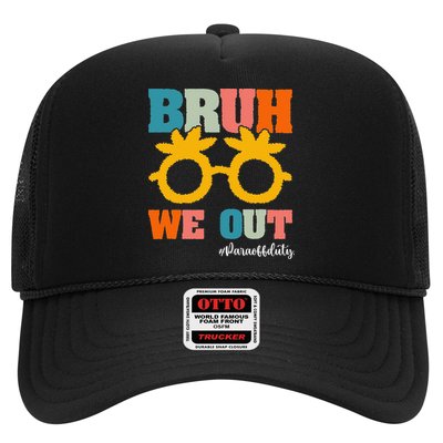 Retro Bruh We Out Para Off Duty Last Day Of School Trucker Hat