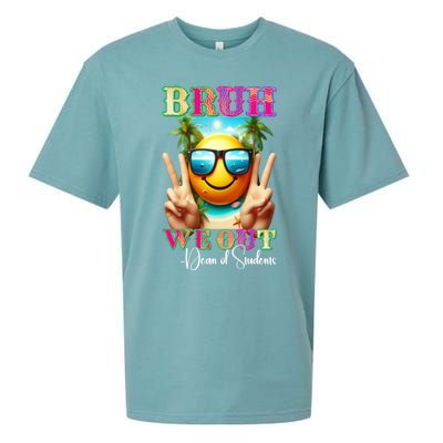 Retro Bruh We Out Dean Of Students Last Day Of School Gift Sueded Cloud Jersey T-Shirt