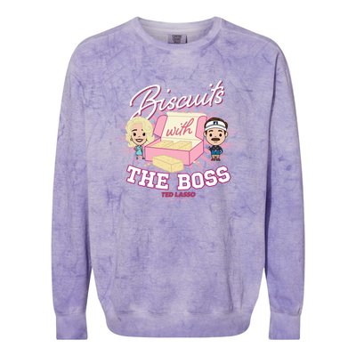 Rebecca Biscuits With The Boss Chibi Style Colorblast Crewneck Sweatshirt