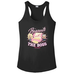 Rebecca Biscuits With The Boss Chibi Style Ladies PosiCharge Competitor Racerback Tank