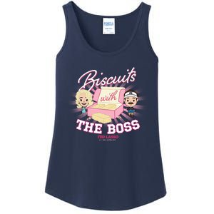 Rebecca Biscuits With The Boss Chibi Style Ladies Essential Tank