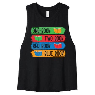 Reading Book Worm Bibliophiles Nerds Librarians Women's Racerback Cropped Tank