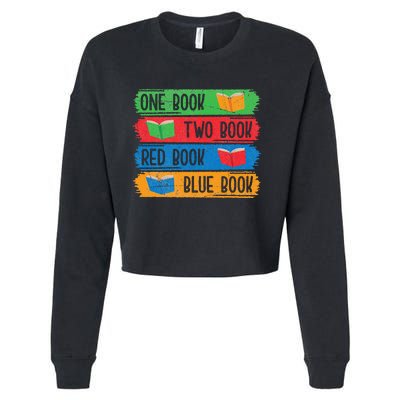 Reading Book Worm Bibliophiles Nerds Librarians Cropped Pullover Crew