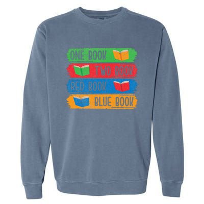 Reading Book Worm Bibliophiles Nerds Librarians Garment-Dyed Sweatshirt