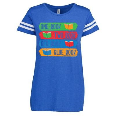 Reading Book Worm Bibliophiles Nerds Librarians Enza Ladies Jersey Football T-Shirt