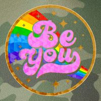 Retro Be You Rainbow Emblem Legacy Tie Dye Trucker Hat