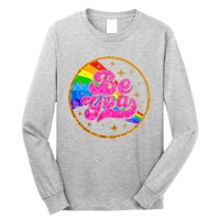 Retro Be You Rainbow Emblem Long Sleeve Shirt