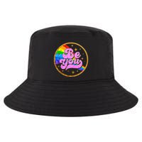 Retro Be You Rainbow Emblem Cool Comfort Performance Bucket Hat