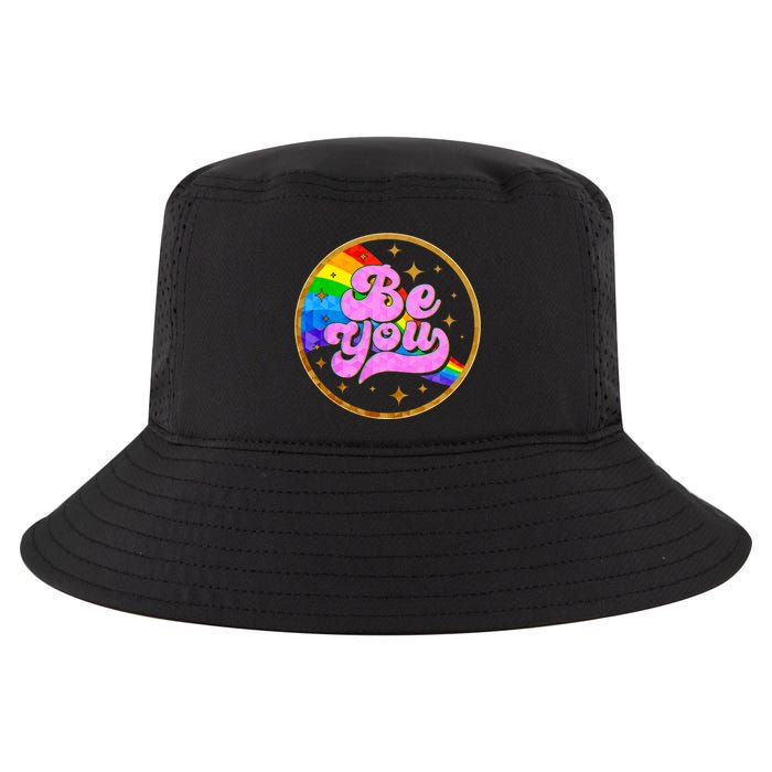 Retro Be You Rainbow Emblem Cool Comfort Performance Bucket Hat