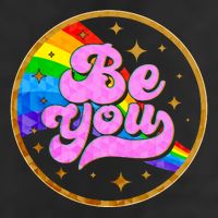 Retro Be You Rainbow Emblem Cool Comfort Performance Bucket Hat