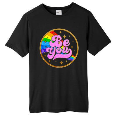 Retro Be You Rainbow Emblem Tall Fusion ChromaSoft Performance T-Shirt