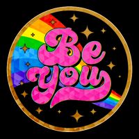 Retro Be You Rainbow Emblem Mug