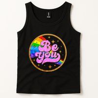 Retro Be You Rainbow Emblem Tank Top