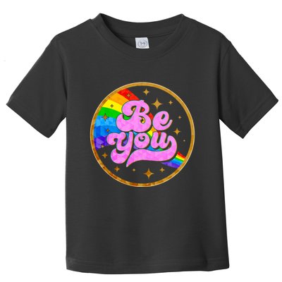 Retro Be You Rainbow Emblem Toddler T-Shirt