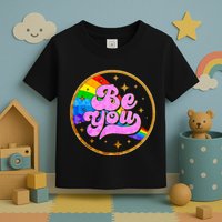 Retro Be You Rainbow Emblem Toddler T-Shirt