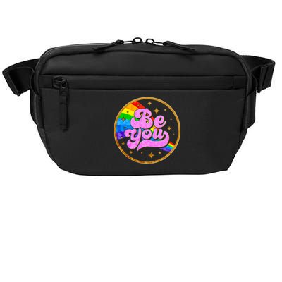 Retro Be You Rainbow Emblem Crossbody Pack