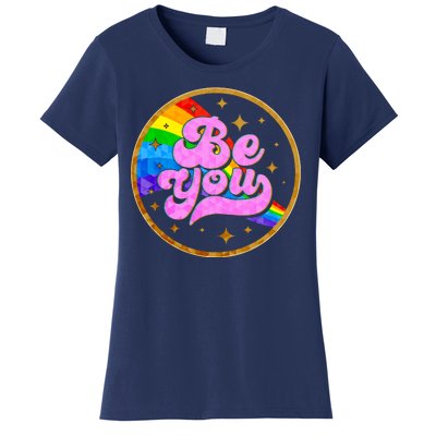 Retro Be You Rainbow Emblem Women's T-Shirt