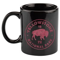 Retro Bison Yellowstone National Park 1872 Hiking Souvenir 11oz C Handle Ceramic Mug