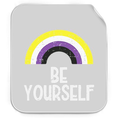 Rainbow Be Yourself Non Binary Nb Pride Flag Lgbt Permanent Decal Sticker