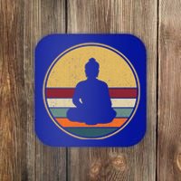 Retro Buddha Zen Vintage Buddhism Buddhist Funny Gift Coaster