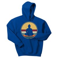 Retro Buddha Zen Vintage Buddhism Buddhist Funny Gift Kids Hoodie