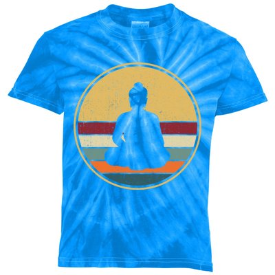 Retro Buddha Zen Vintage Buddhism Buddhist Funny Gift Kids Tie-Dye T-Shirt