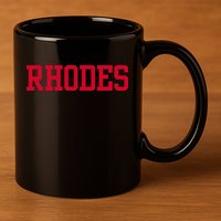 Rhodes College 02 11oz C Handle Ceramic Mug