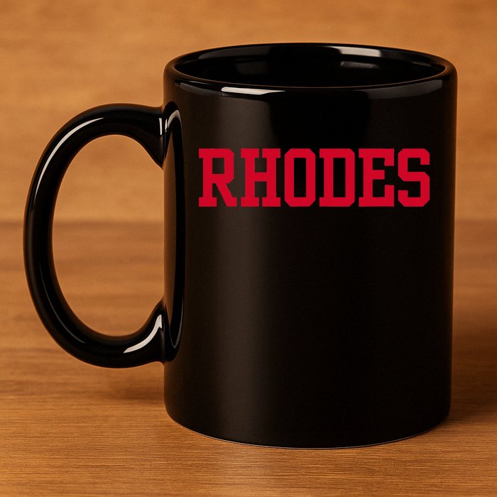 Rhodes College 02 11oz C Handle Ceramic Mug