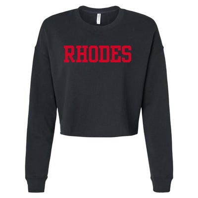 Rhodes College 02 Cropped Pullover Crew