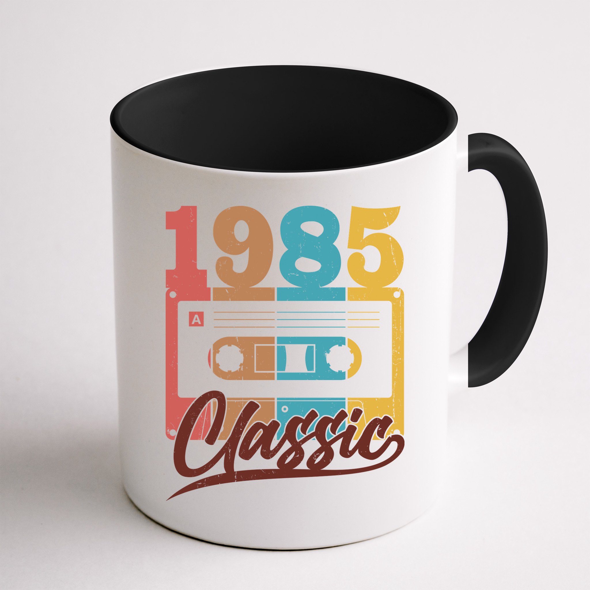 Retro Classic 1985 Birthday Cassette Tape Mug