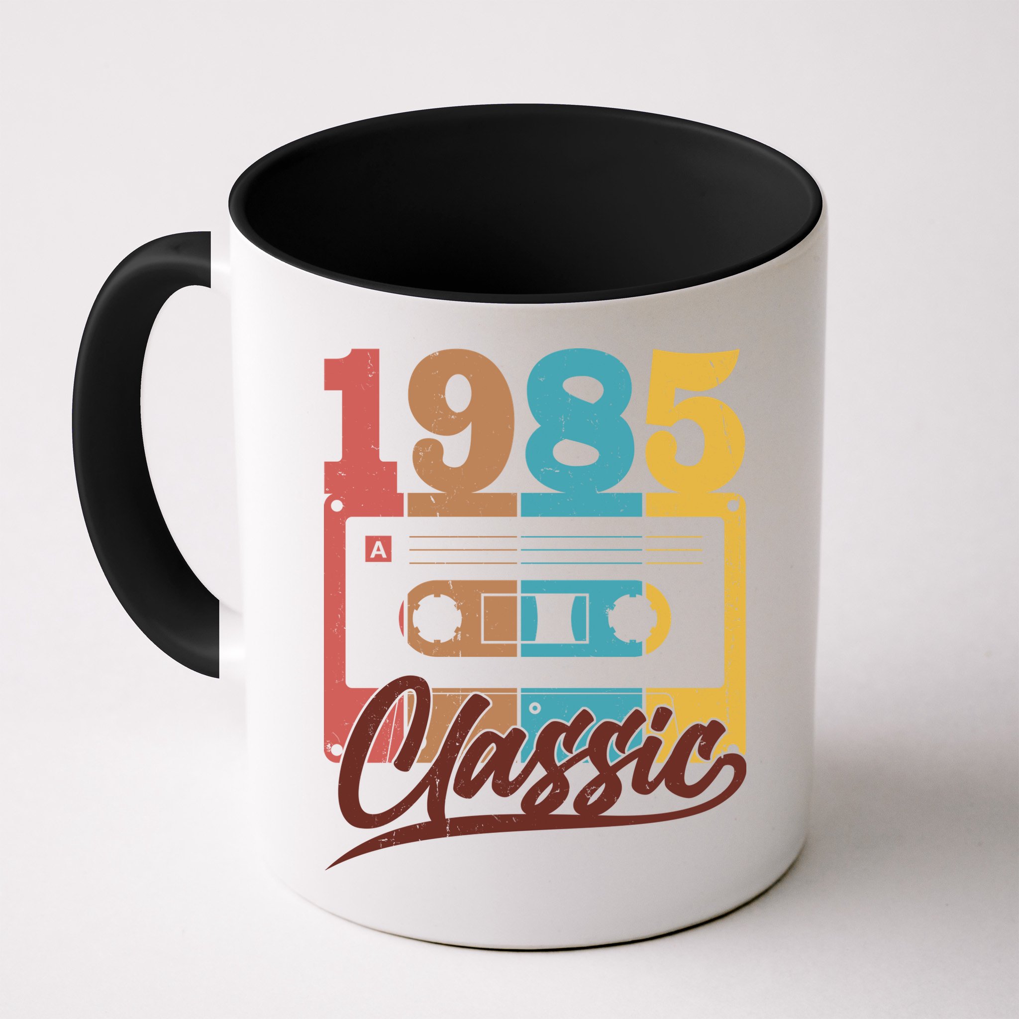 Retro Classic 1985 Birthday Cassette Tape Mug
