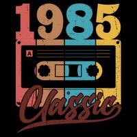 Retro Classic 1985 Birthday Cassette Tape Mug