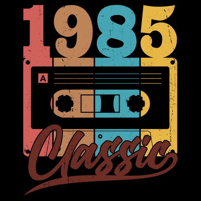 Retro Classic 1985 Birthday Cassette Tape Mug